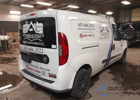 2015 Ram Promaster City Tradesman Slt from USA, damaged, VIN ZFBERFBT8F6A86580